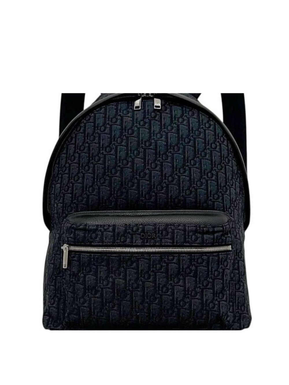 Dior Backpack Rider Oblique Canvas Leather Navy